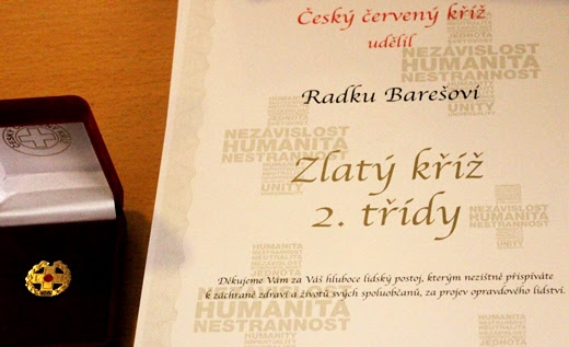 Ocenění bezpříspěvkových dárců krve Zlatým křížem ČČK 2. třídy