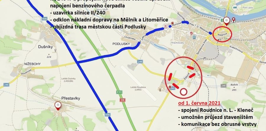 PLÁNOVANÉ UZAVÍRKY ZKOMPLIKUJÍ ROUDNICKOU DOPRAVU